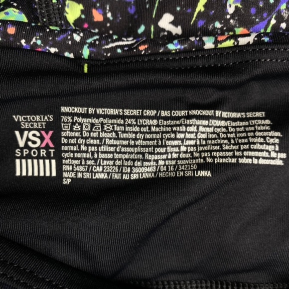 Victoria's Secret Knockout Crop Power Up Glow in the Dark Leggings - Picture 7 of 8